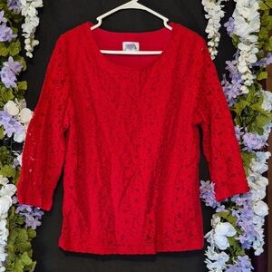 FA Scarlet Lace Blouse